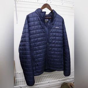 Patagonia Mens Nano Puff Jacket Navy Blue Size L